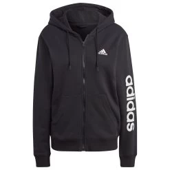 ADIDAS Damen Kapuzenjacke Essentials Linear Full Zip French Terry Hoodie