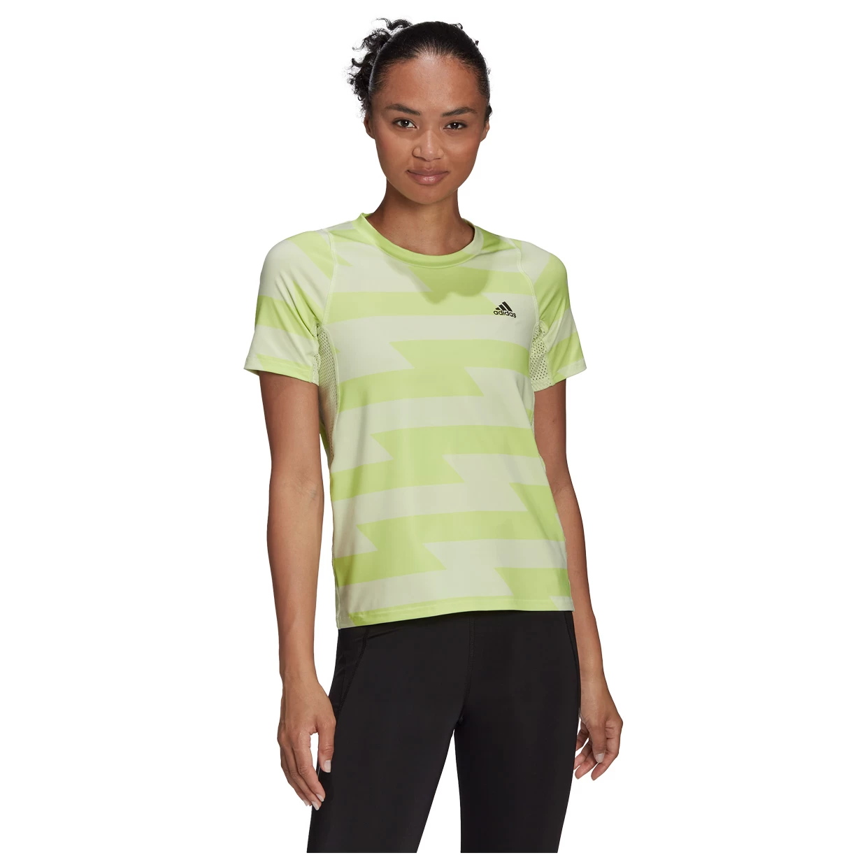 ADIDAS Damen Laufshirt Run Fast Allover Print 4 ADIDAS Damen Laufshirt Run Fast Allover Print – Bild 2
