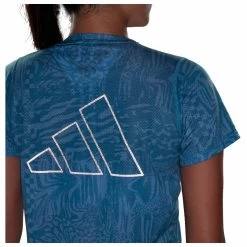 ADIDAS Damen Laufshirt Run Icons 3 Bar Logo Allover Print -Modische Kleidung adidas damen laufshirt run icons 3 ba il1744 000 4148