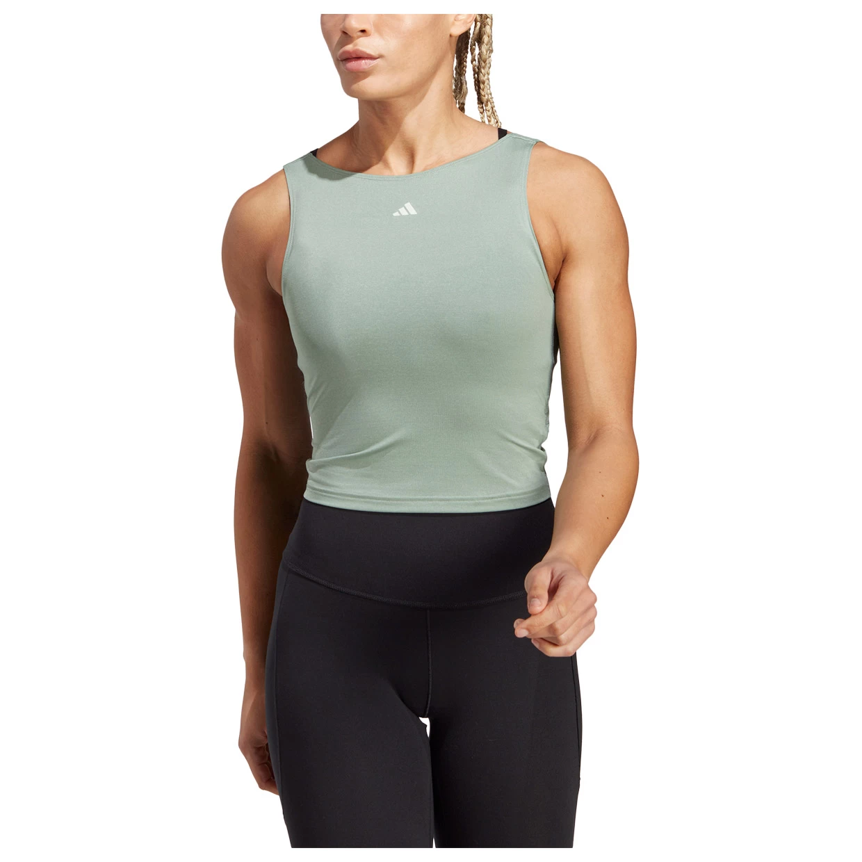 ADIDAS Damen Tanktop Yoga Studio Crop 4 ADIDAS Damen Tanktop Yoga Studio Crop – Bild 2