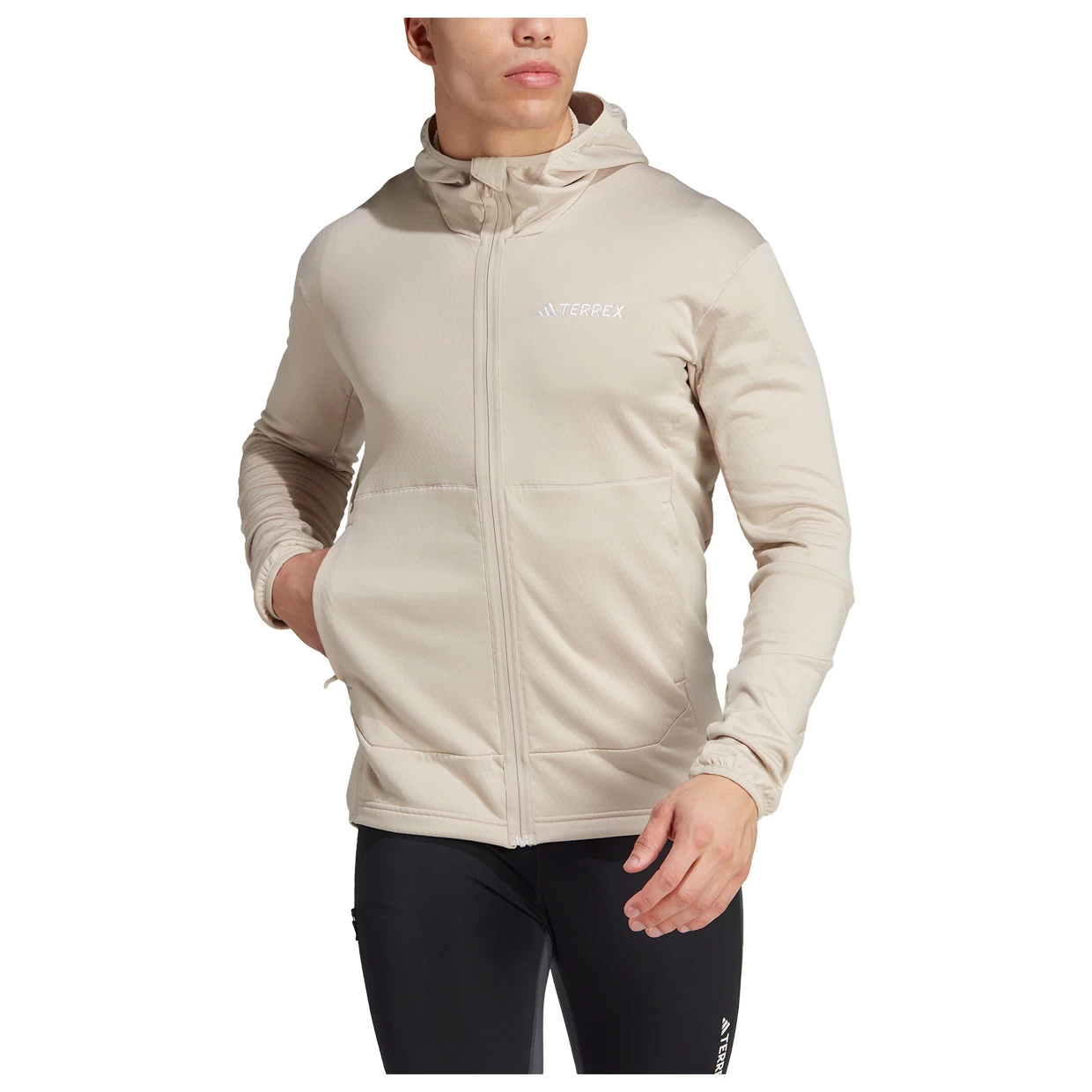 ADIDAS Herren Fleecejacke TERREX Xperior Light Fleece Hooded Jacke 4 ADIDAS Herren Fleecejacke TERREX Xperior Light Fleece Hooded Jacke – Bild 3