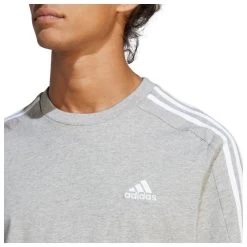 ADIDAS Herren T-Shirt Essentials Single Jersey 3-Streifen -Modische Kleidung adidas herren t shirt essentials sing ic9337 000 4146