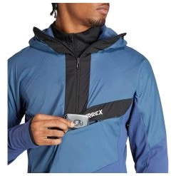 ADIDAS Herren Windbreaker Techrock Ultralight 1/2-Zip Hooded -Modische Kleidung adidas herren windbreaker techrock ul hj7362 000 5145