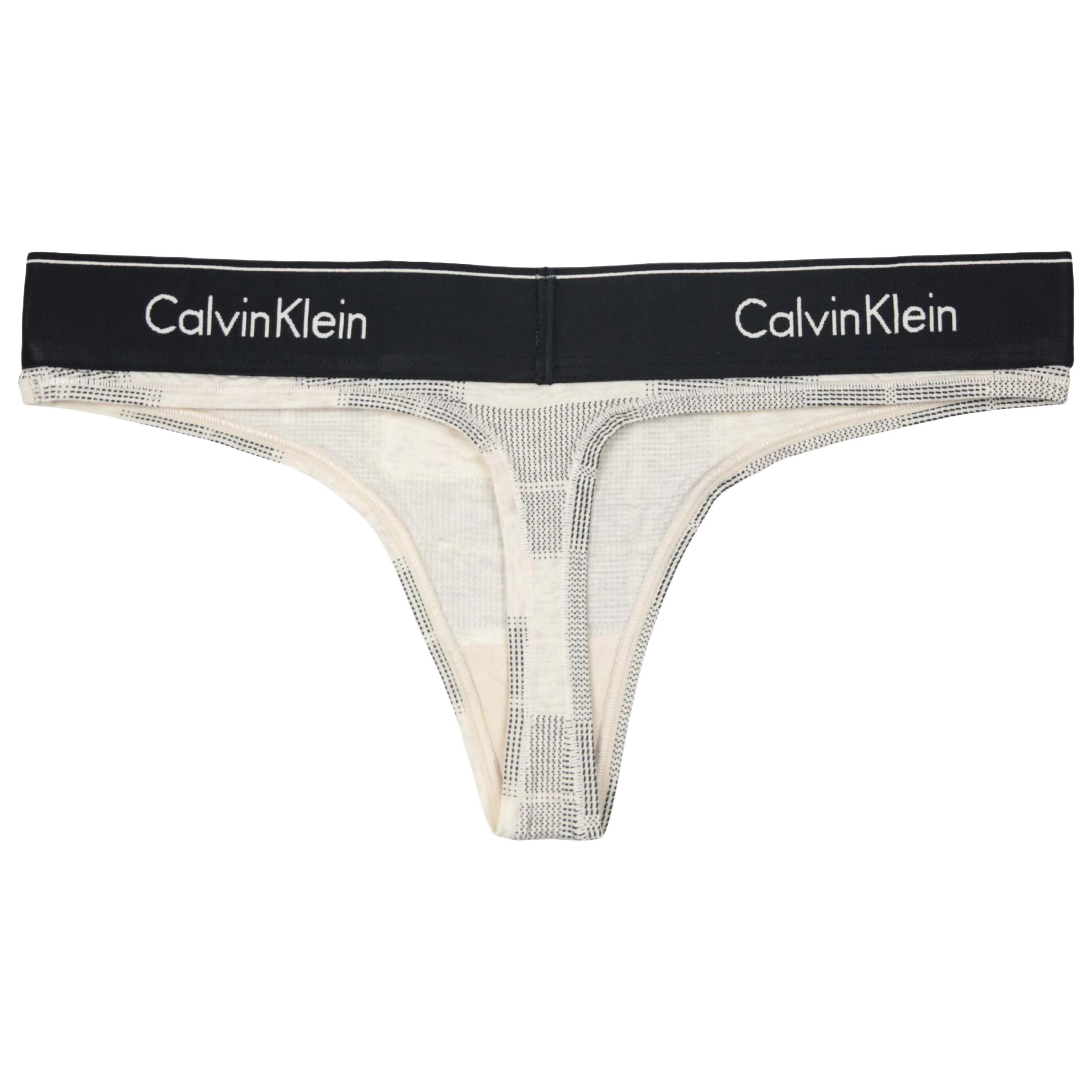 Calvin Klein Damen String Modern Cotton Karo 4 Calvin Klein Damen String Modern Cotton Karo – Bild 2