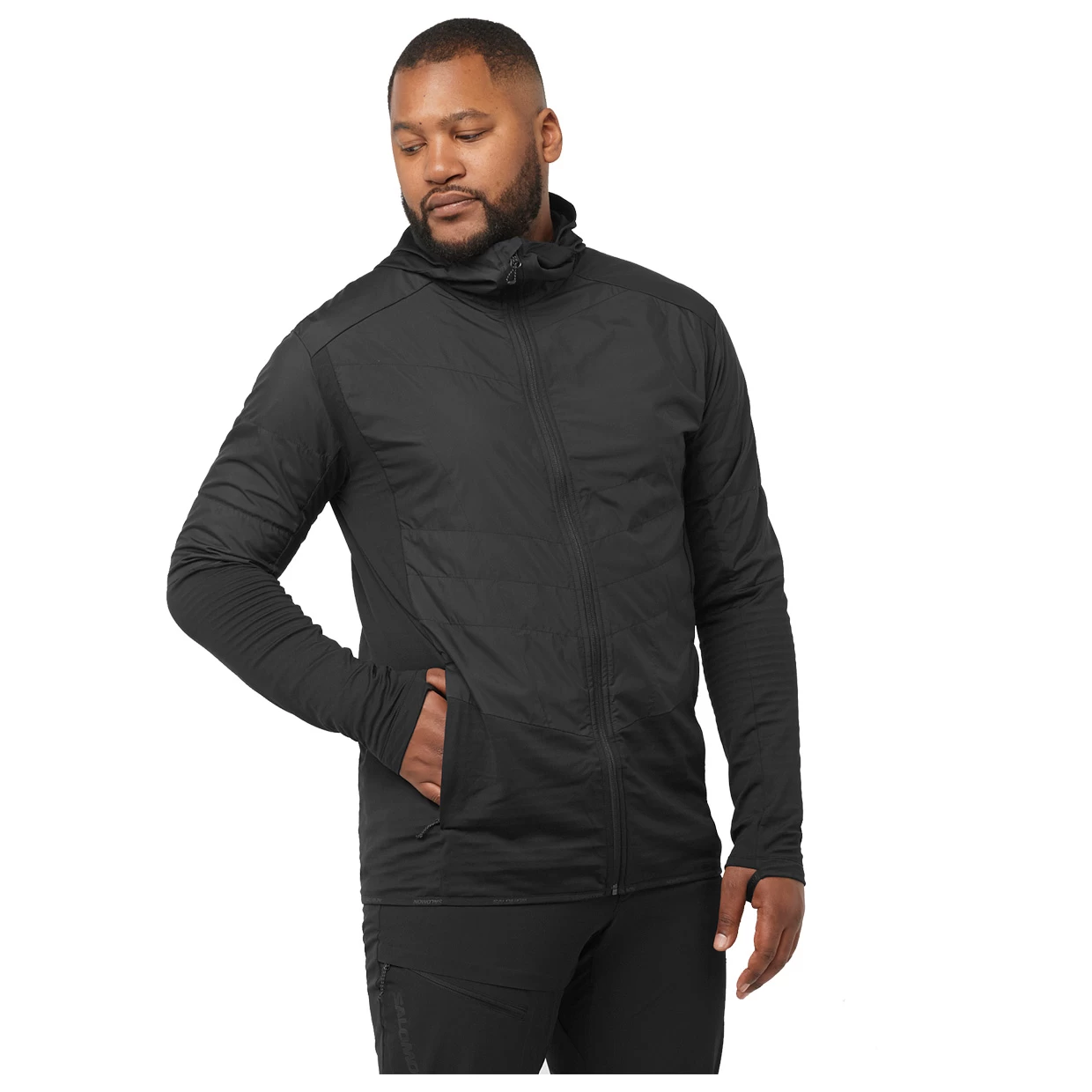 Salomon Herren Kapuzenjacke Outline All Season Hybrid 4 Salomon Herren Kapuzenjacke Outline All Season Hybrid – Bild 2